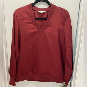 Tibi Satin Sweatshirt